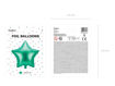 Picture of FOIL BALLOON STAR SATIN GREEN 18 INCH